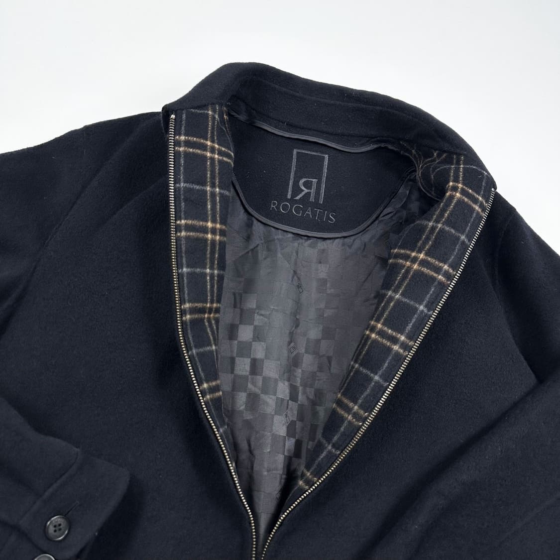 VTG 빈티지 블랙 모직 블루종 자켓 (M) 상품이미지4