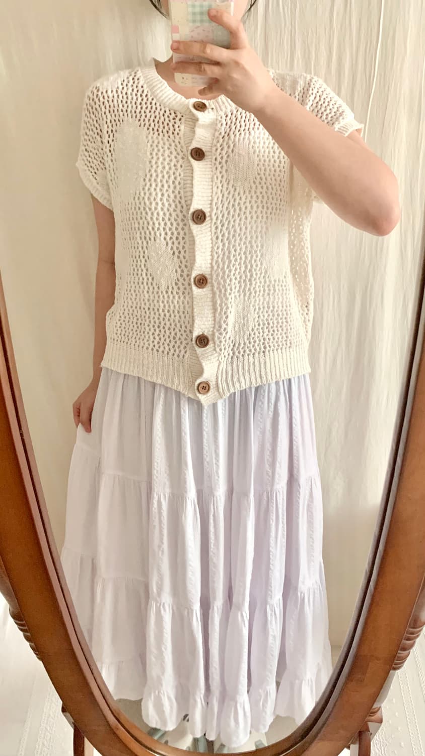 도트 크로쉐 가디건 상품이미지6