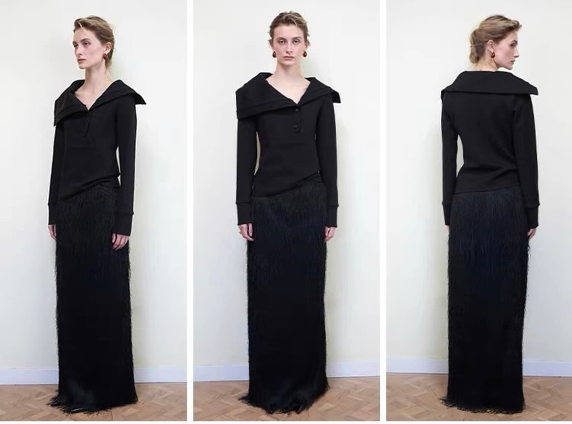 Sip Class 블랙 톱 상품이미지5