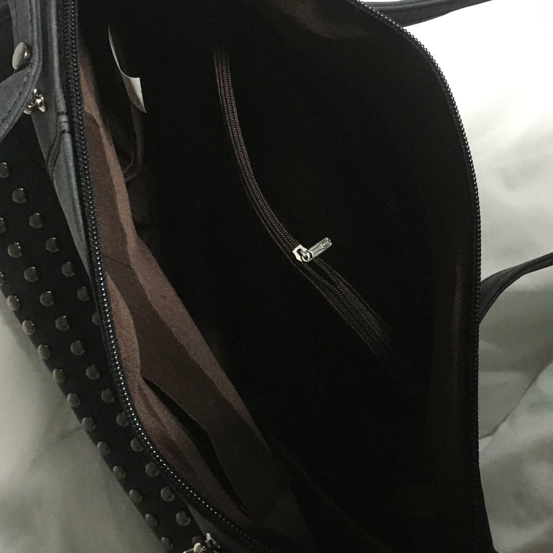빈티지st 스터드 백 숄더백 가방 네이비 상품이미지4