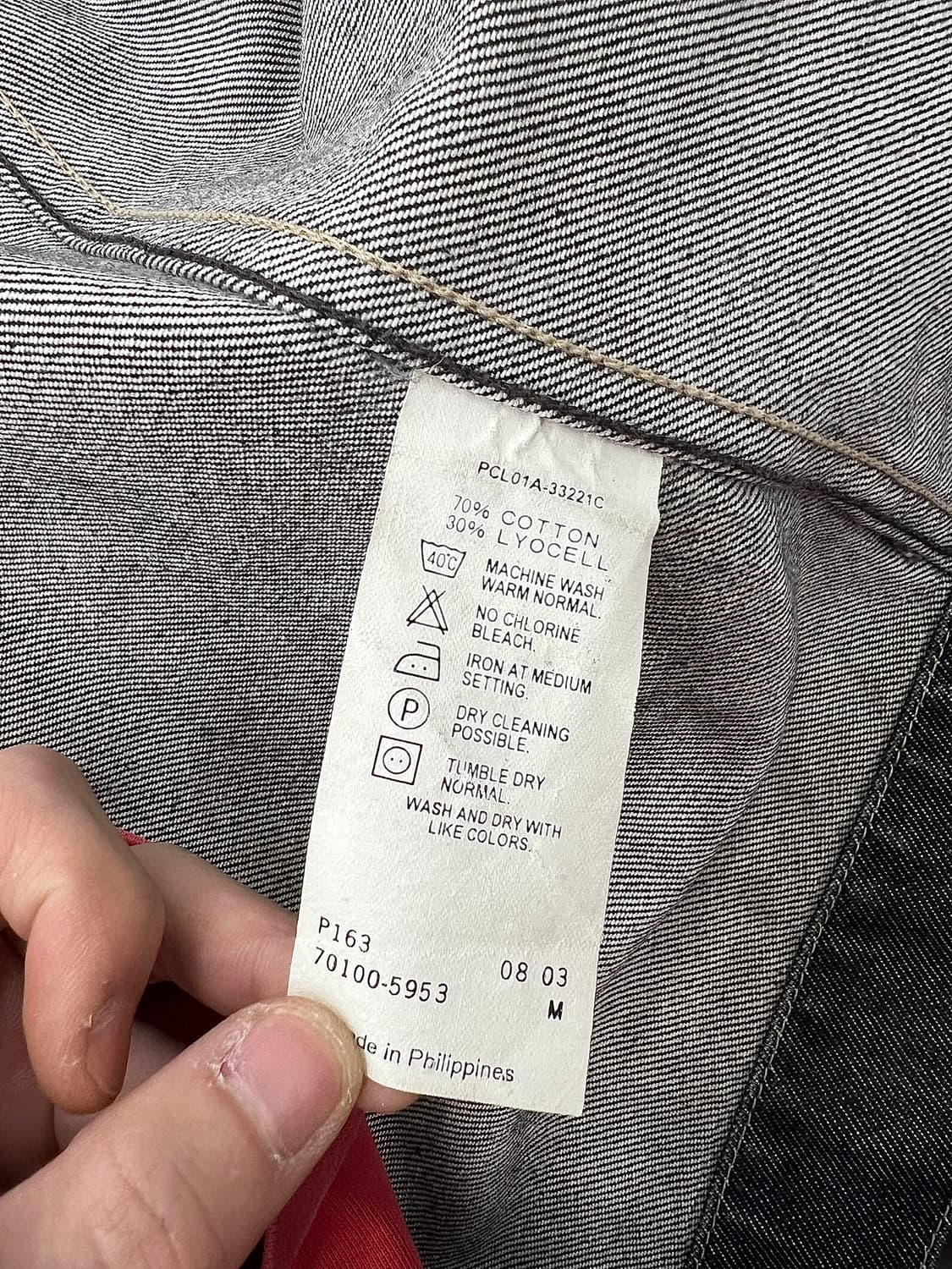 리바이스 엔지니어드 진 흑청 데님 트러커 셔츠 자켓 상품이미지8