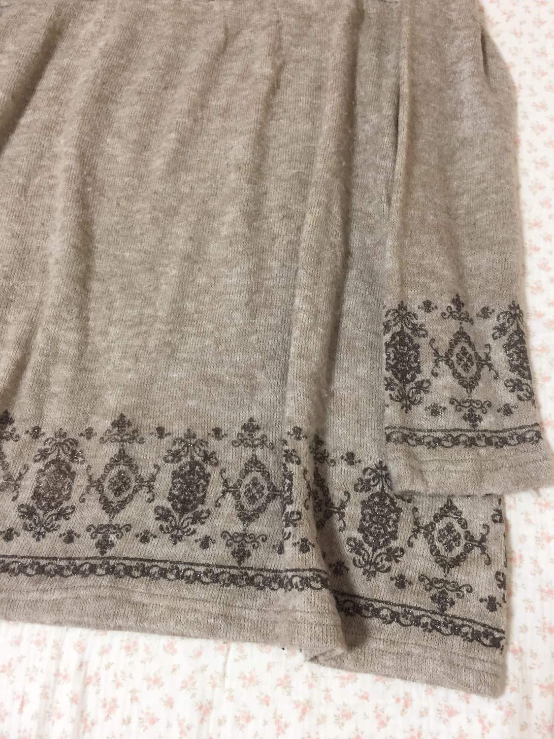 빈티지 모리걸 올리브 데 올리브 앤틱 니트탑  상품이미지3