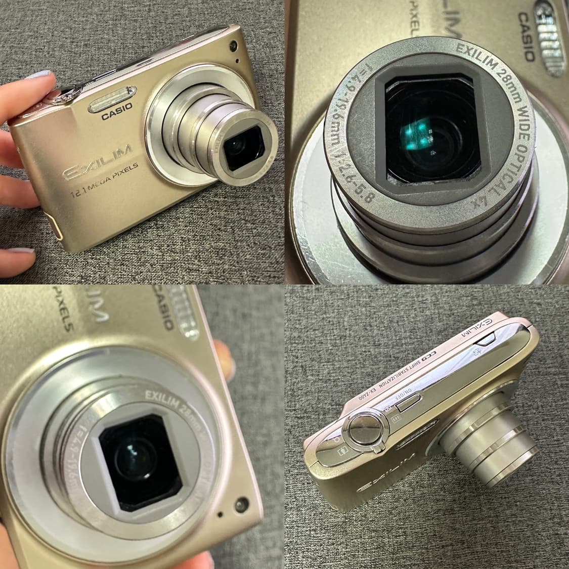 태연 방지민 디카 📸  카시오 엑슬림 EX-Z400 골드 (작례O) 상품이미지7