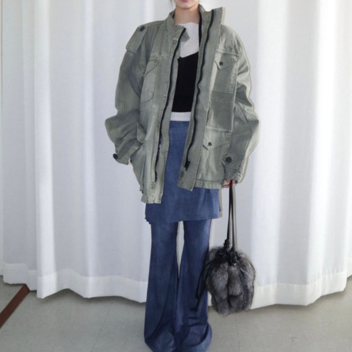 tipssy 팁씨 봄버 자켓 bomber jacket (2color) 상품이미지2