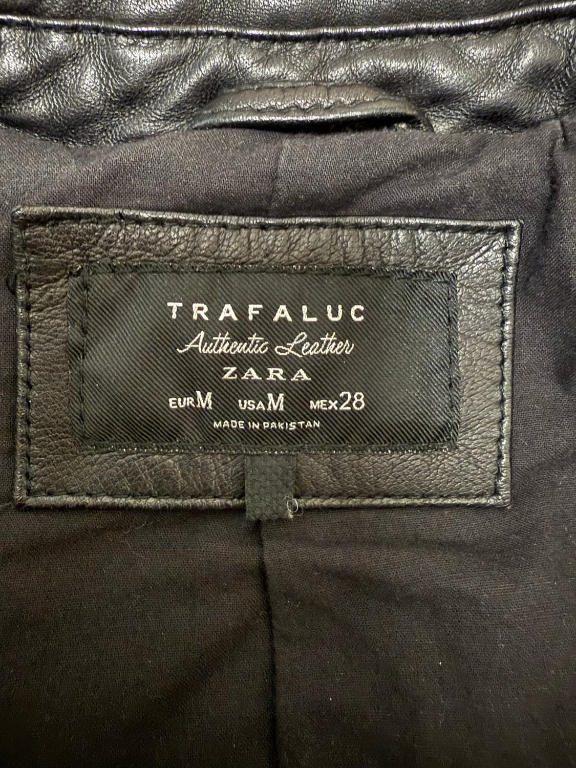 자라 트라팔룩(TRAFALUC) 양가죽 라이더 자켓 S 상품이미지3
