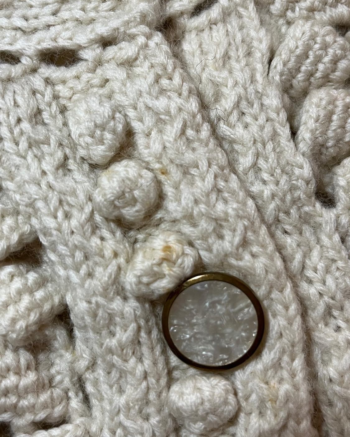 크림색 뜨개 가디건 상품이미지8