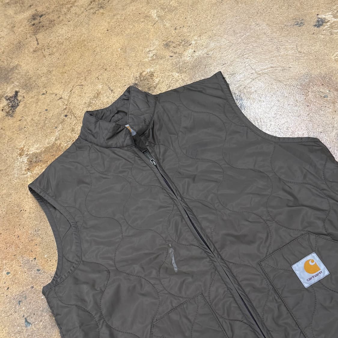 [정품/M] 칼하트 퀼팅 베스트 브라운 b17 상품이미지1