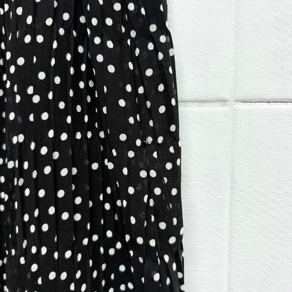 MADAM JOCONDE 도트 땡땡이 주름 플리츠 미디 스커트  JPN  상품이미지4