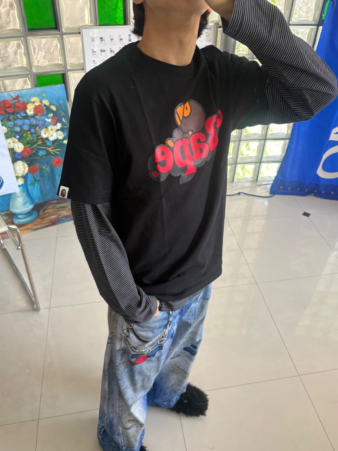 Crew neck long T-shirt 상품이미지4