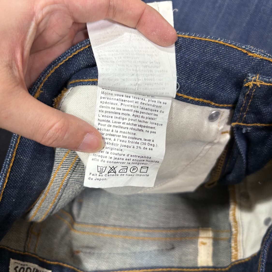 28 네이키드앤페이머스 생지 데님팬츠 상품이미지7