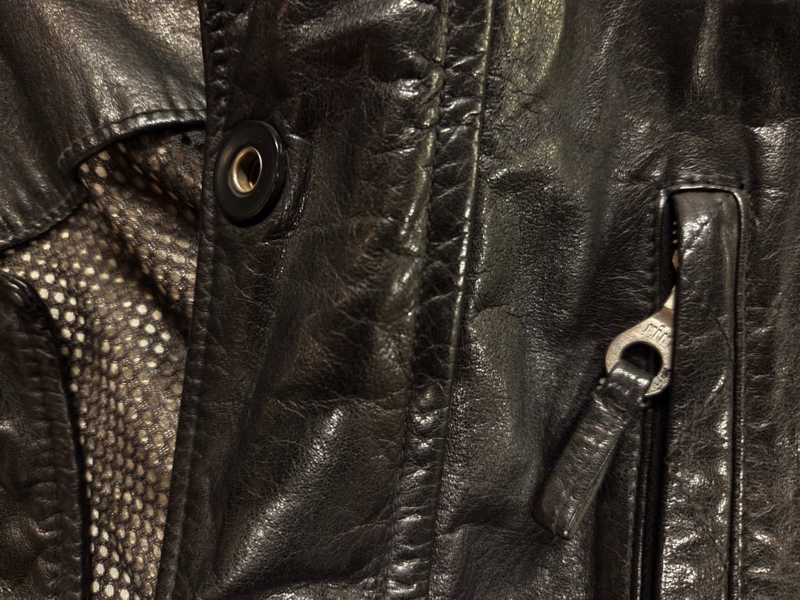 90'S 베르사체진 레더자켓 상품이미지5