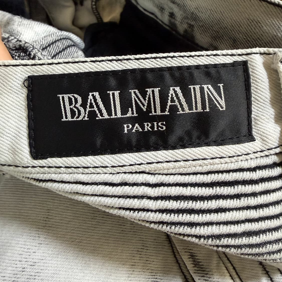 BALMAIN PARIS 바이커진 화이트 워싱 상품이미지3