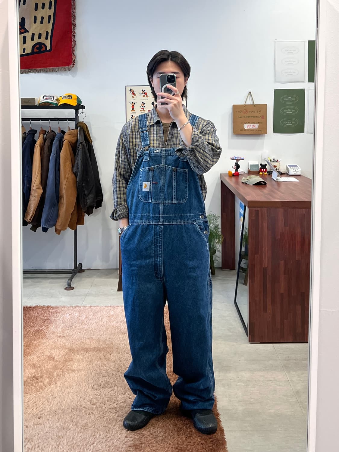 Carhartt 칼하트 Denim Bib 데님 카펜터 오버롤 상품이미지2