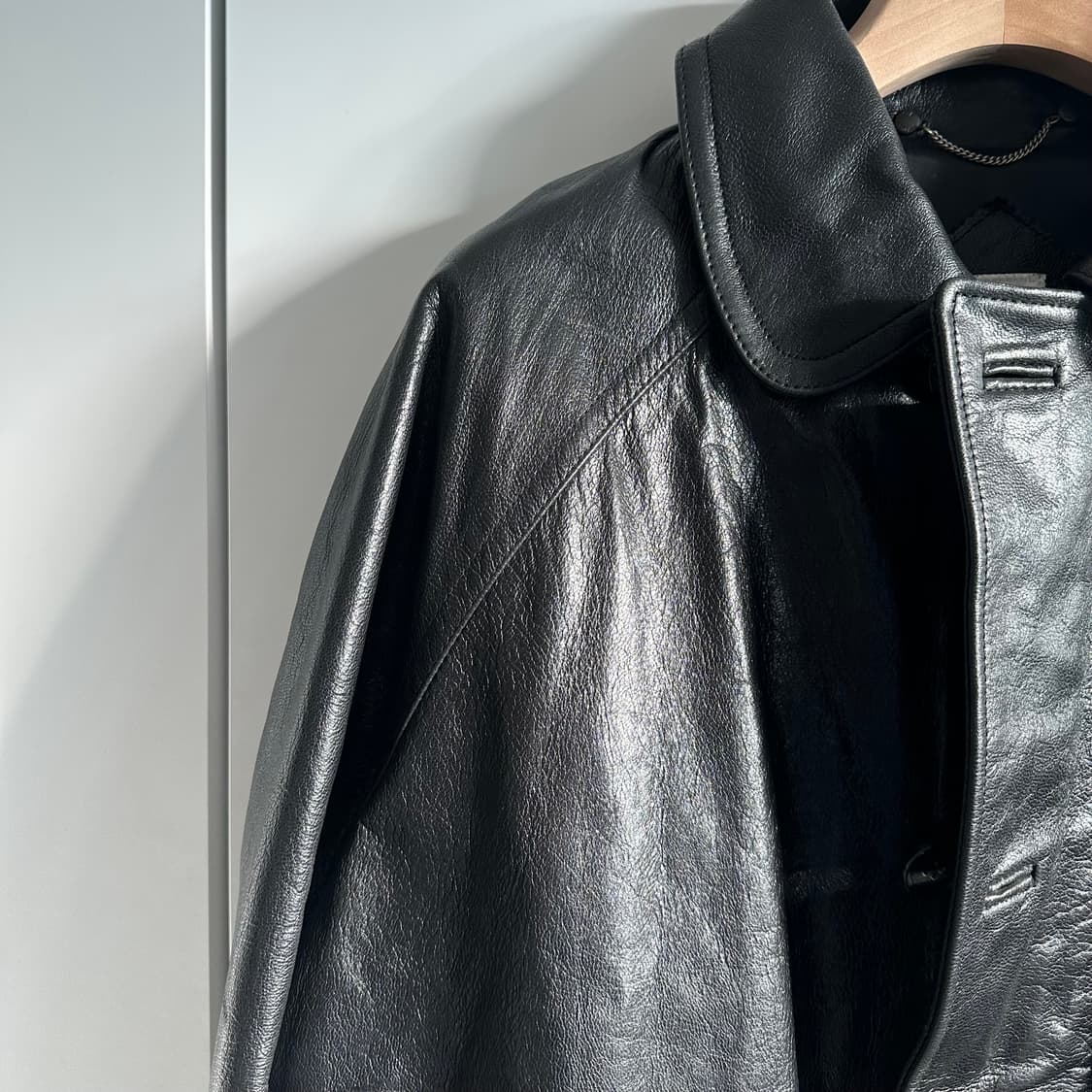 CP컴퍼니 고트스킨 라운드카라 레더자켓 상품이미지7