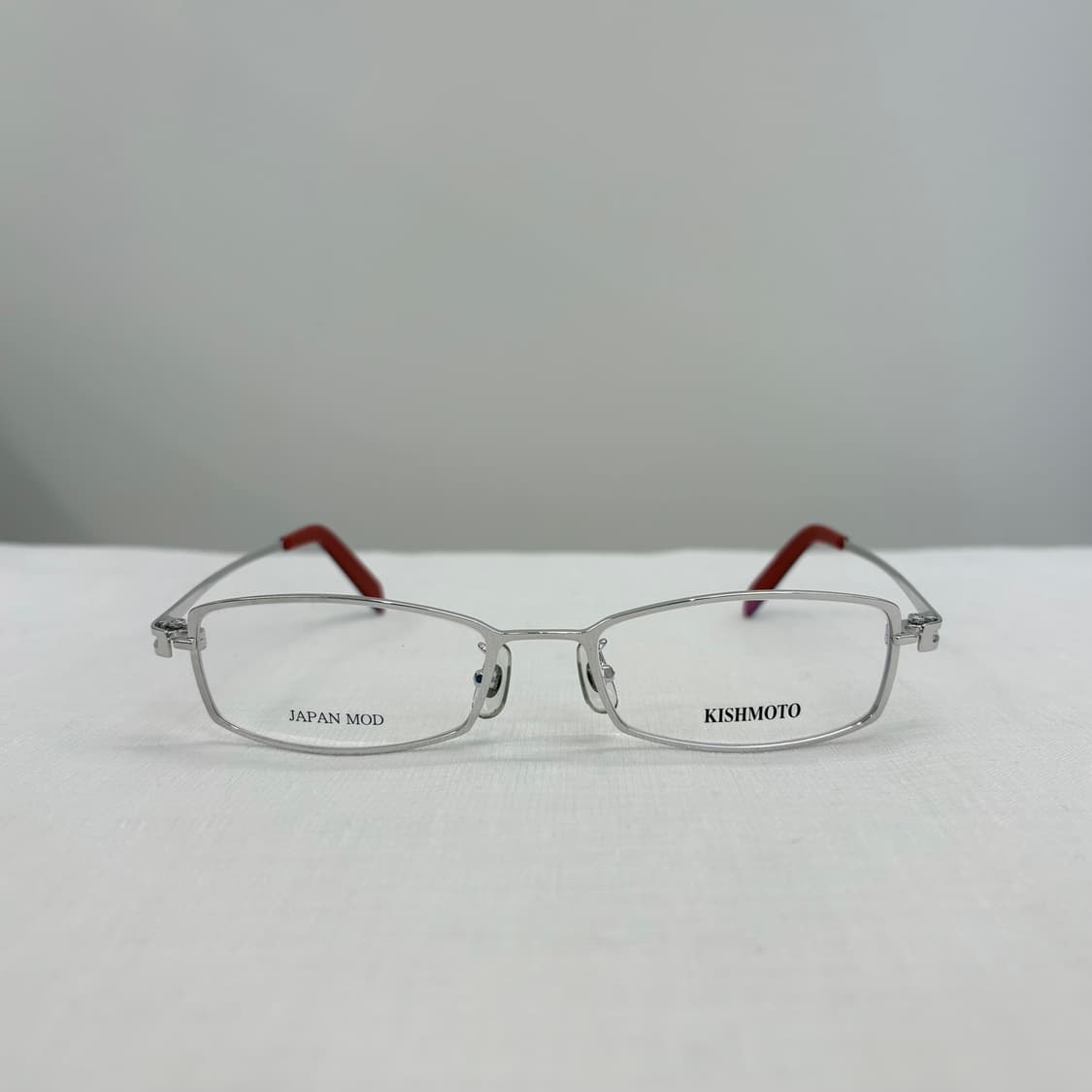 KISHMOTO 실버 스퀘어 빈티지안경 상품이미지1