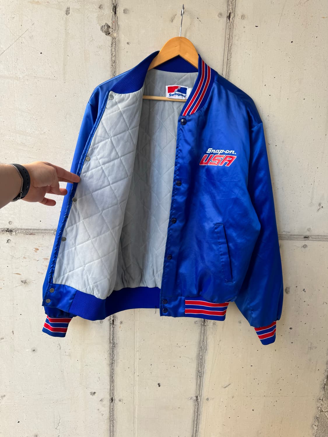 90s Snap-On 바시티 자켓 상품이미지7
