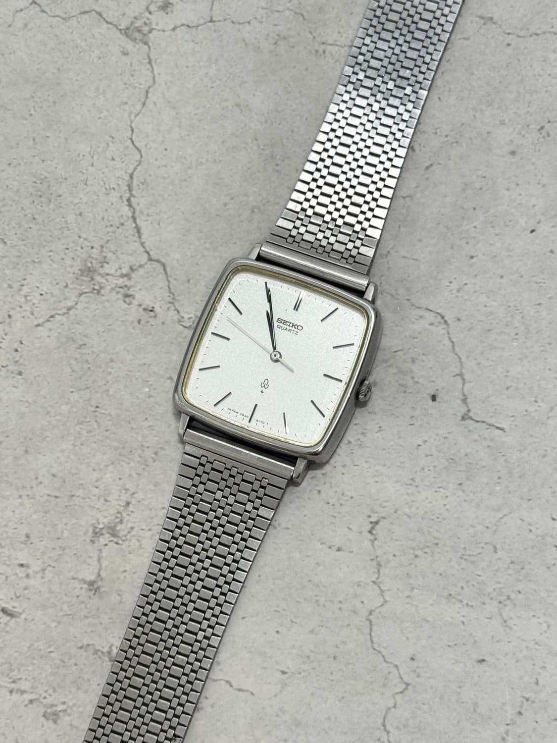 80s 빈티지 세이코 탱크 쿼츠 상품이미지1