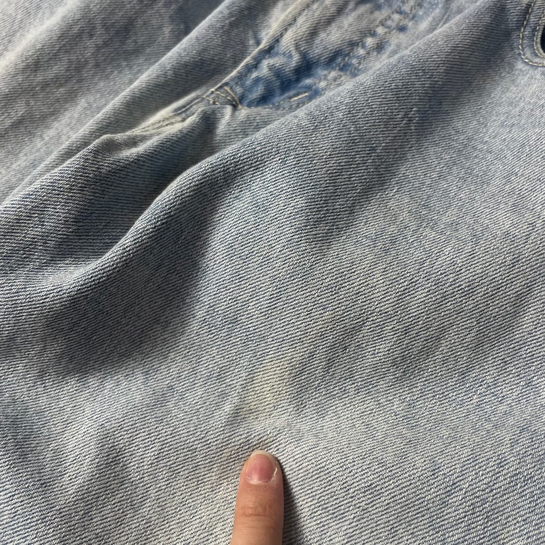 (34) 에비수 연청 데미지 슬림핏 데님 팬츠 상품이미지4