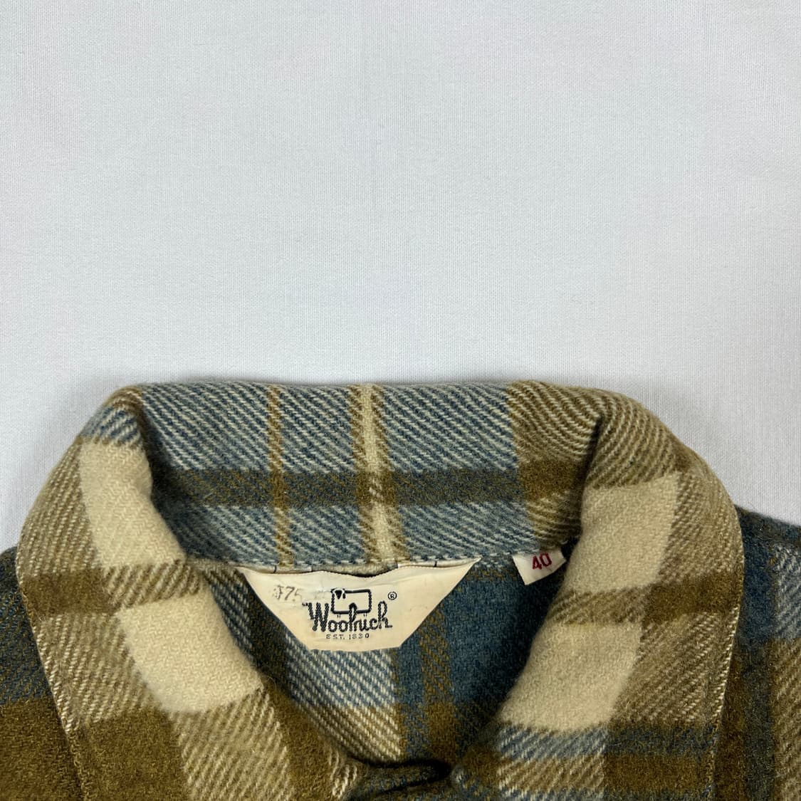 90‘s 울리치 woolrich 체크 헤비울 셔츠 자켓 상품이미지5