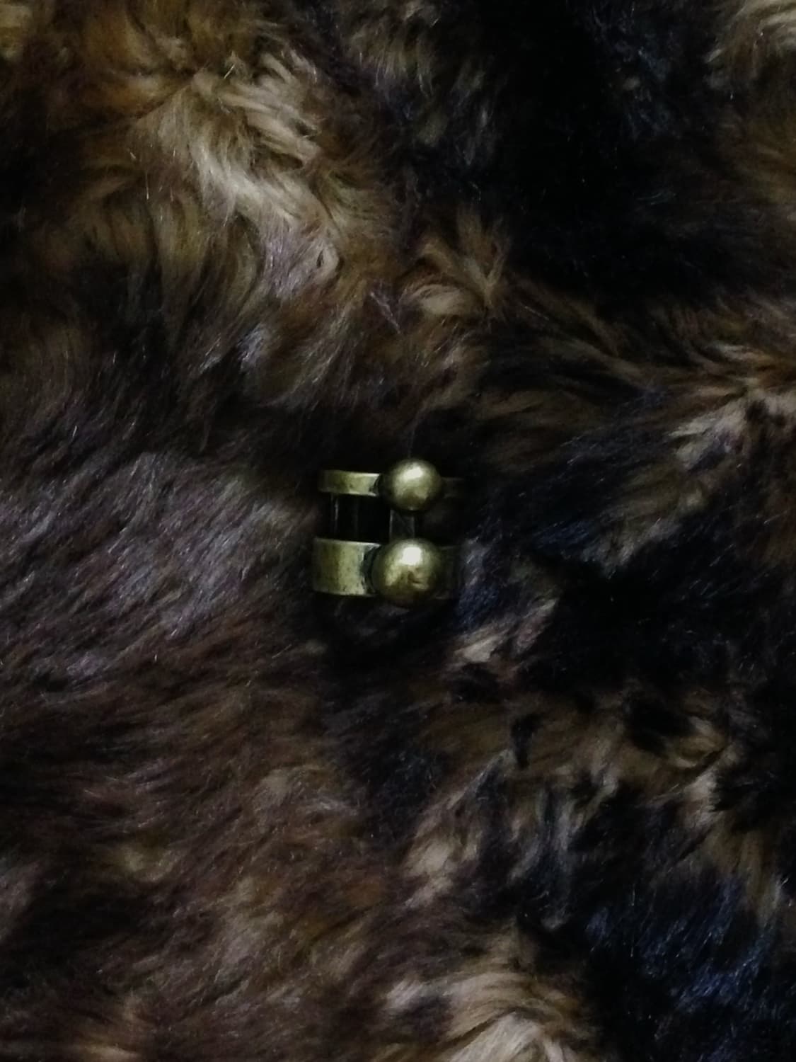 Brass Two Ball Ring 상품이미지2