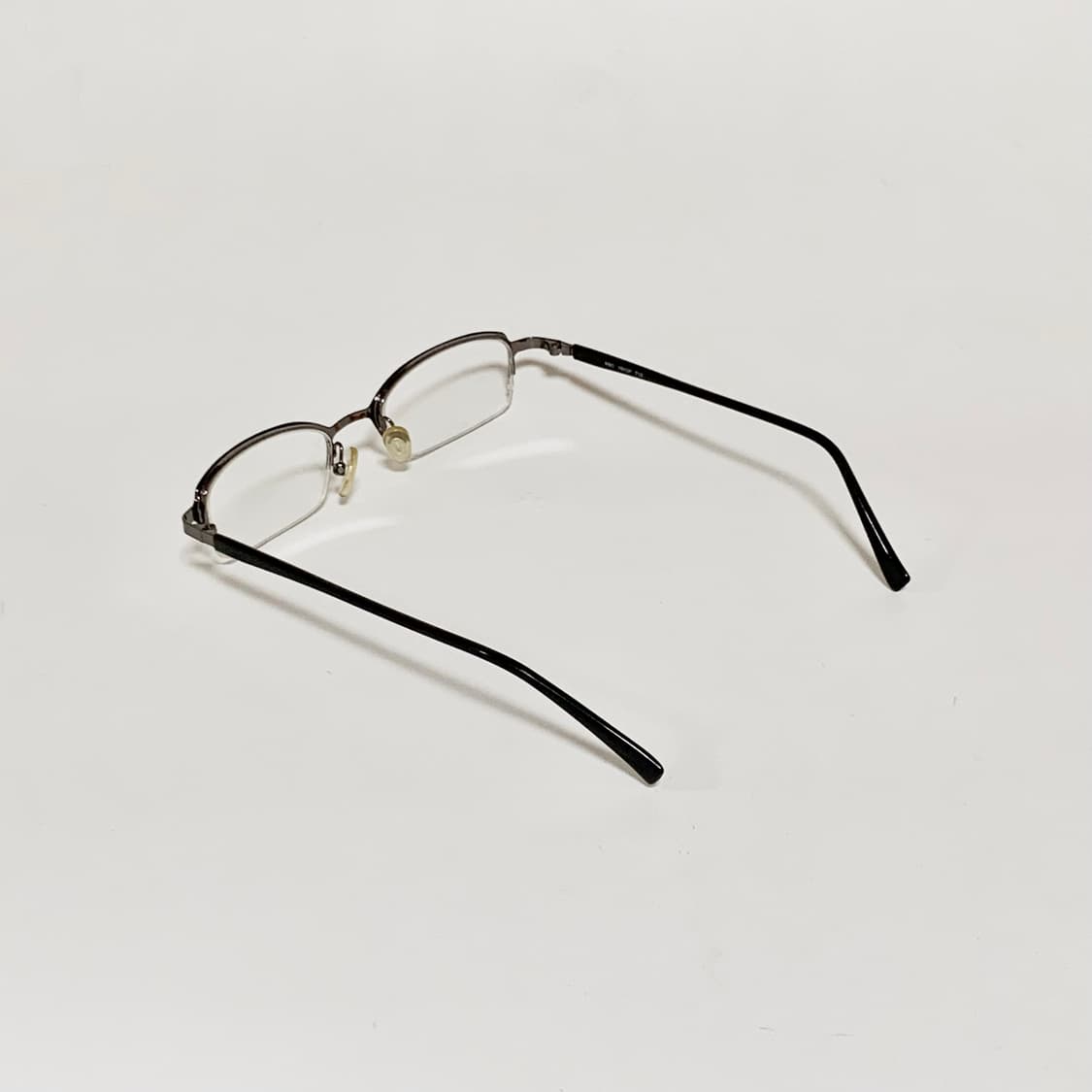 915 데드스탁 하금테 안경 슬림 직사각 건메탈 초경량 빈티지 Y2K 상품이미지5