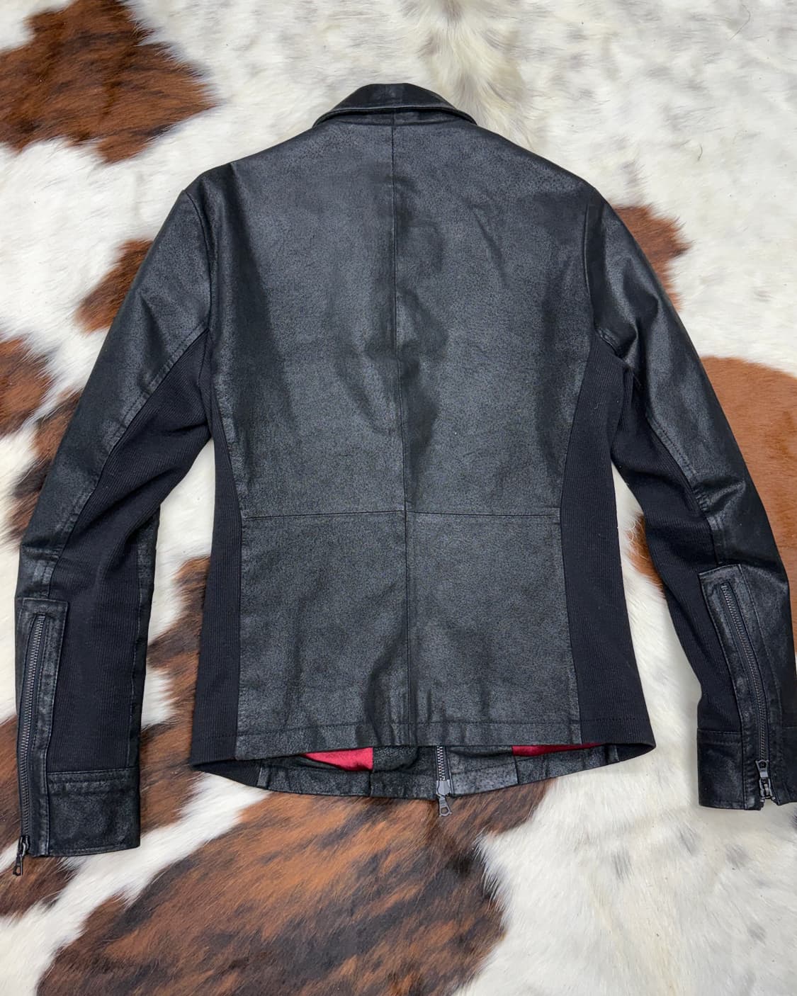 NO ID 3D 크랙 레더 트러커 자켓 상품이미지2