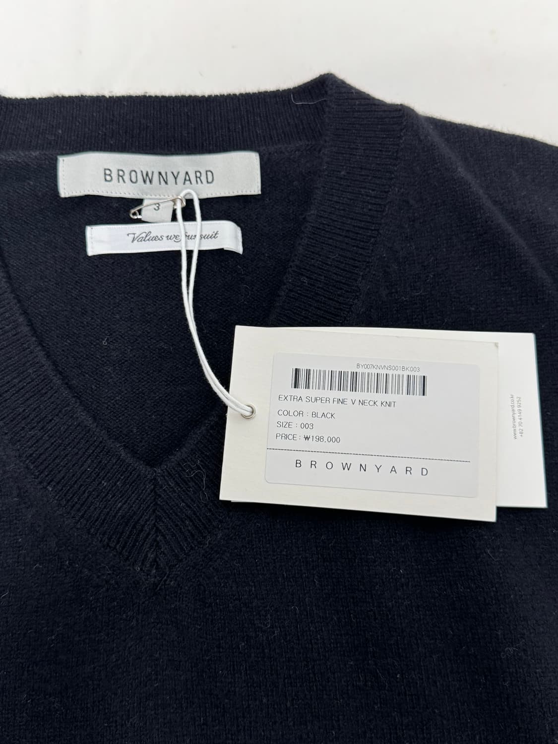 브라운야드 / 엑스트라 슈퍼 파인 브이넥 니트 / 3 상품이미지3
