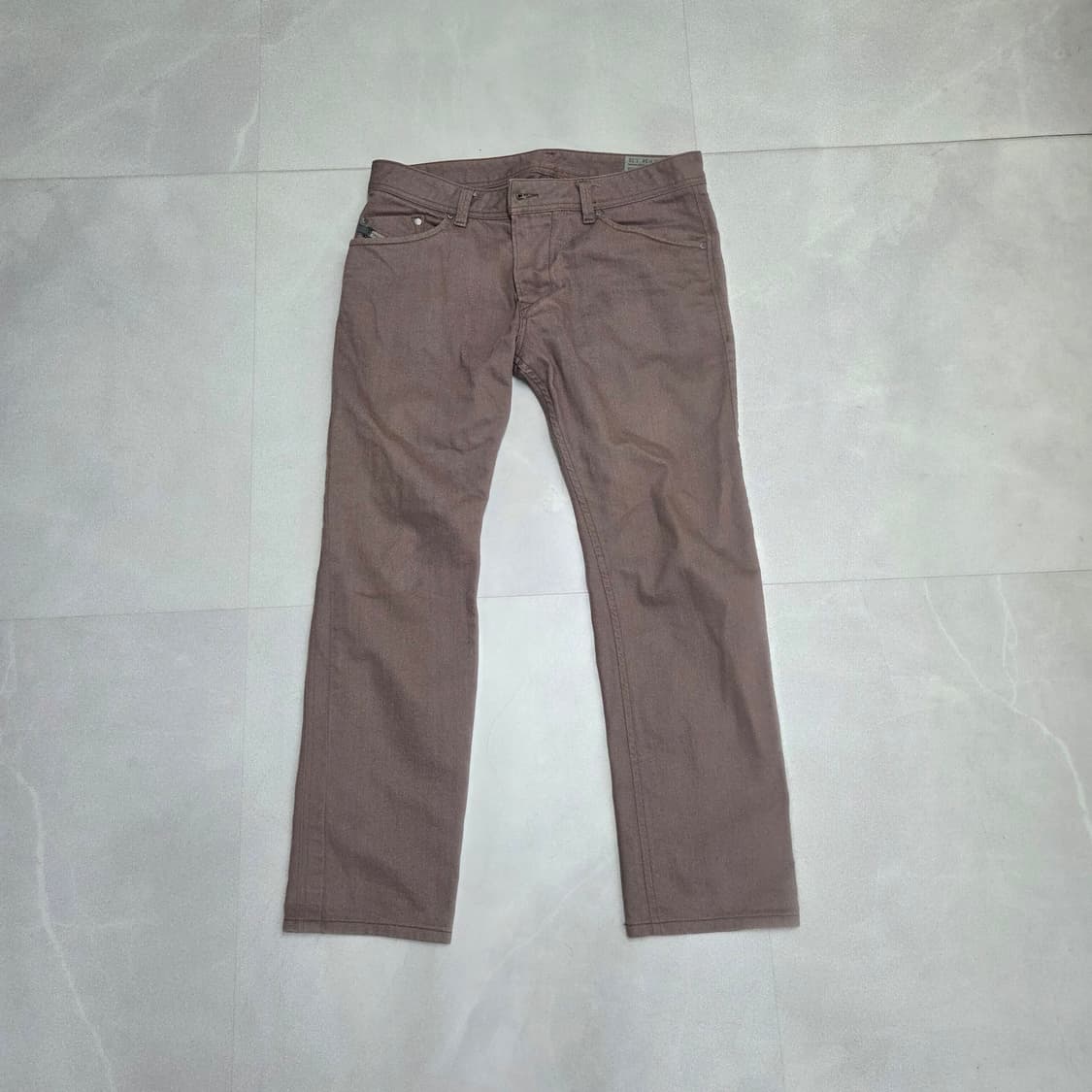 디젤 자타니 마론 색 팬츠 34×32 상품이미지1