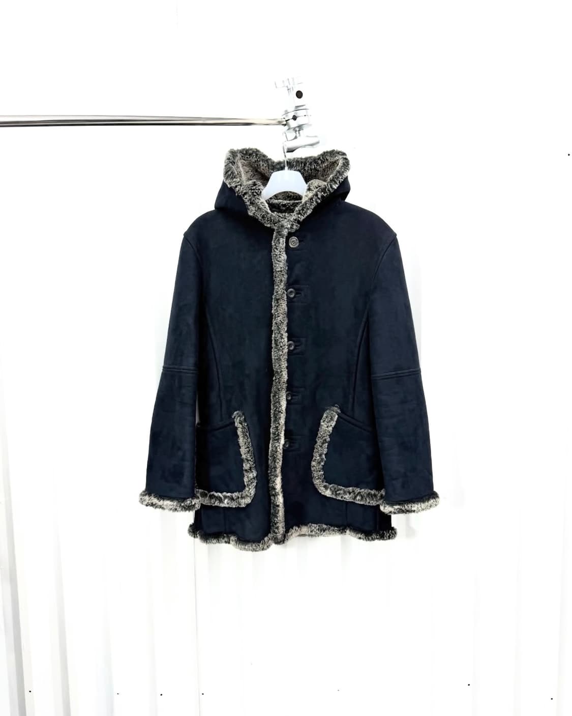 PPFM Hooded Shearling Half Coat 상품이미지4