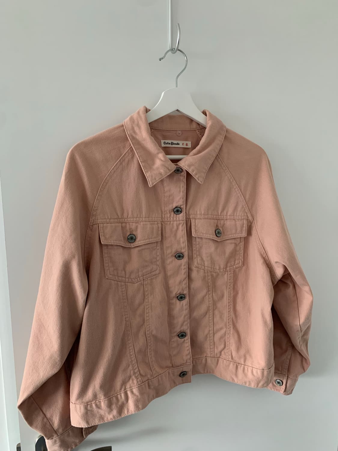 핑크 데님 자켓 상품이미지2