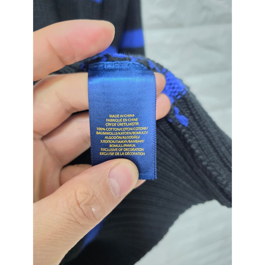 택포// 폴로 랄프로렌 스트라이프 니트 M 상품이미지3