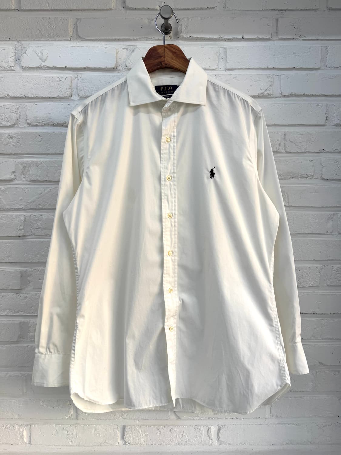 폴로 화이트 이지케어 스트레치 셔츠 상품이미지3