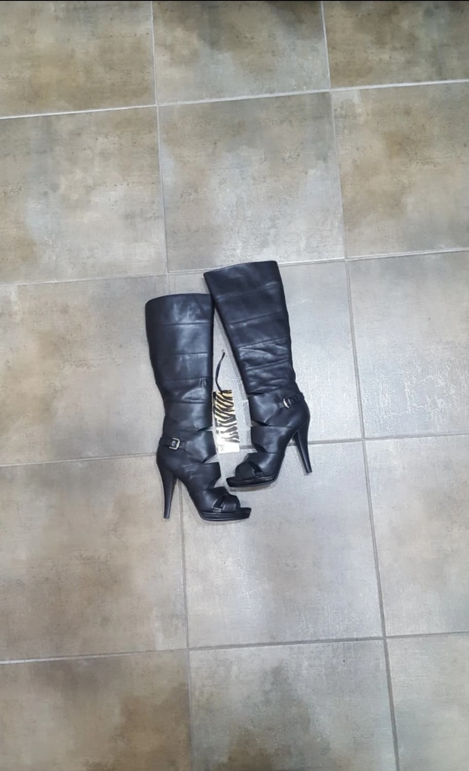 JESSI NEW YORK   엣지 가죽오픈부츠♡~ 상품이미지1