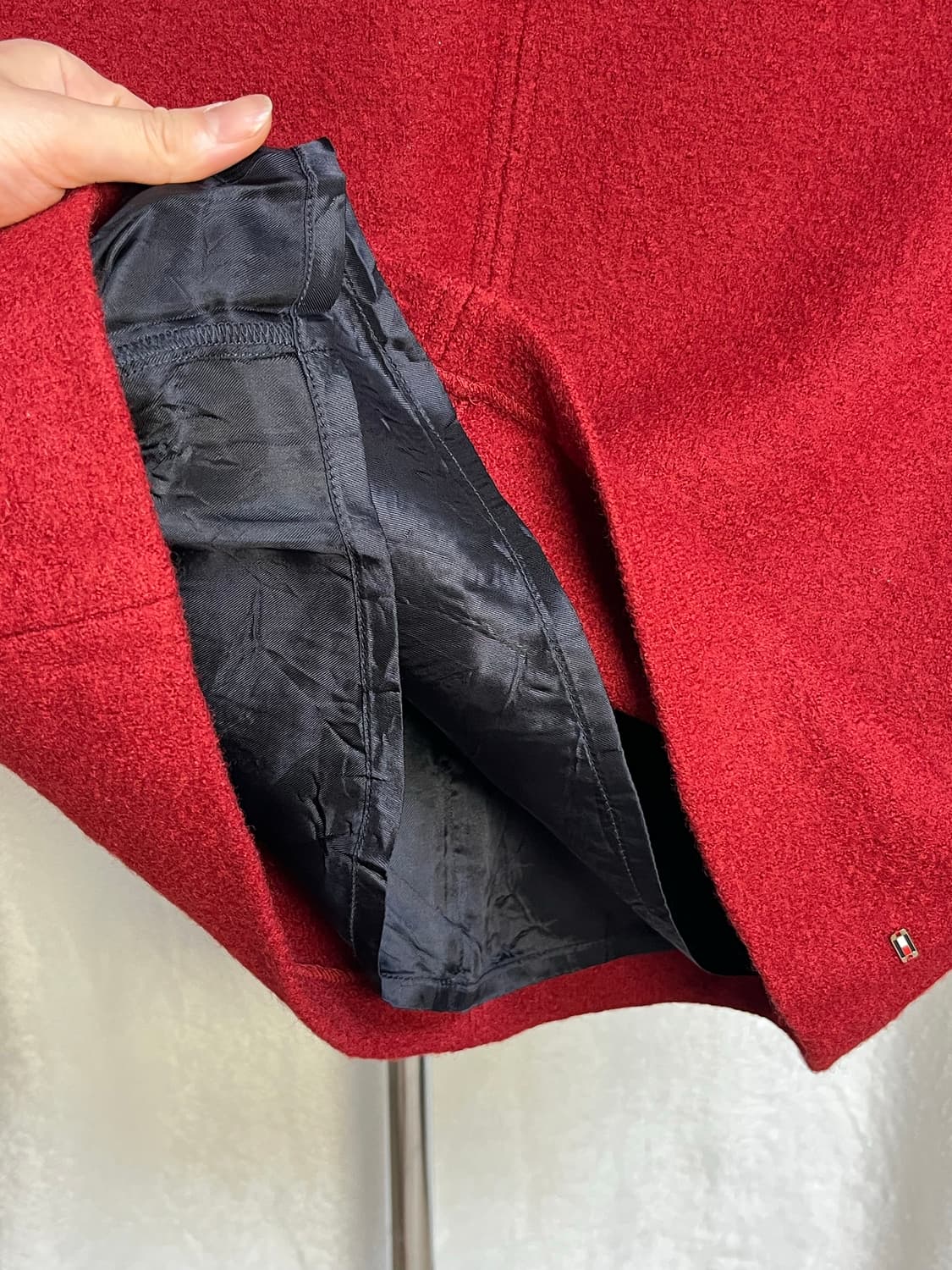 타미힐피거 로고 울 미니스커트 상품이미지5