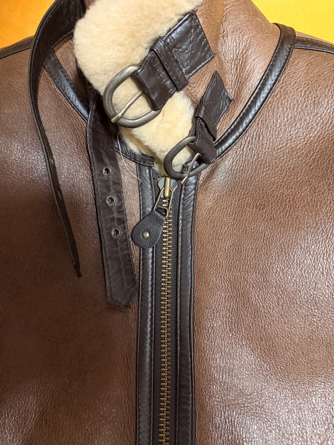 B-3 양가죽 양털 무스탕 자켓 상품이미지5