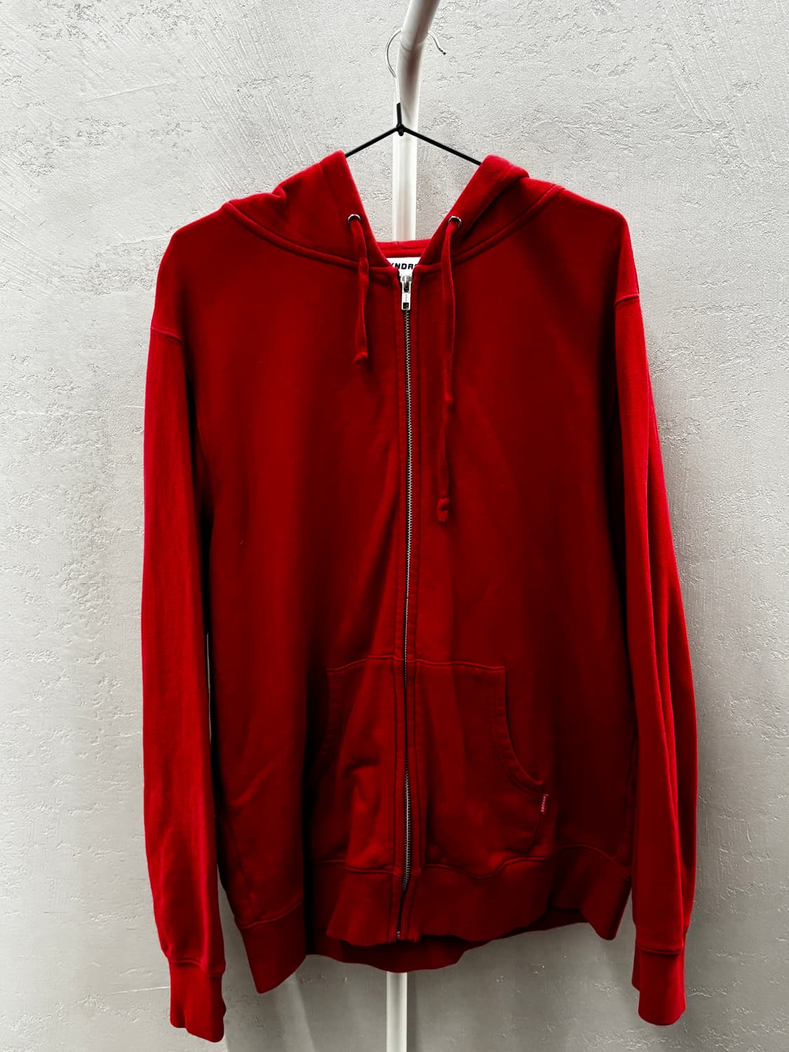 위캔더스 레드 후드집업 L 상품이미지2