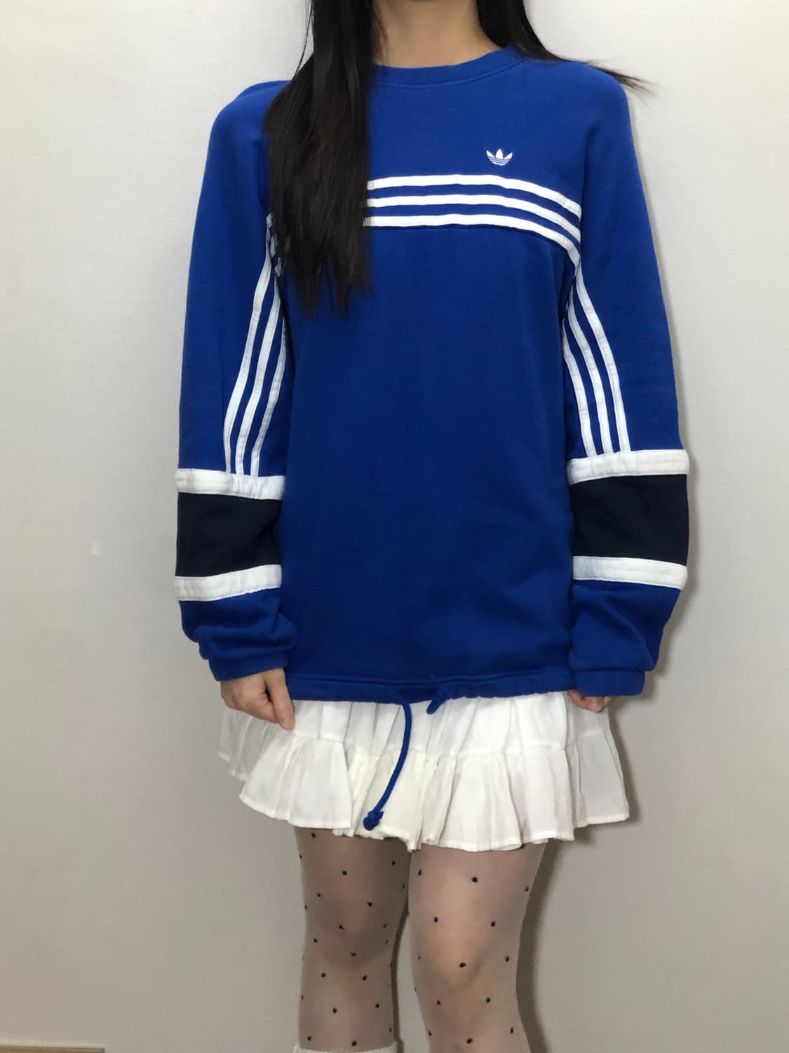 빈티지 아디다스 블루 파이어버드 스웻셔츠 상품이미지2