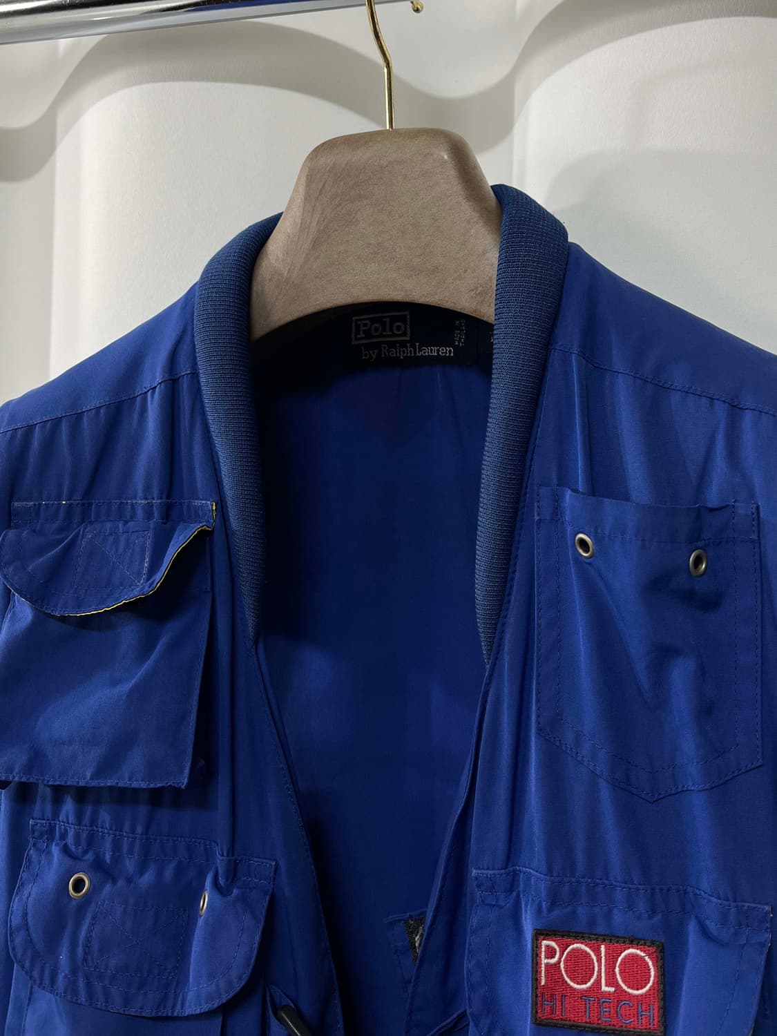 90's 폴로 랄프로렌 로얄네이비 피셔맨 하이테크 유틸리티 베스트 자켓 상품이미지4