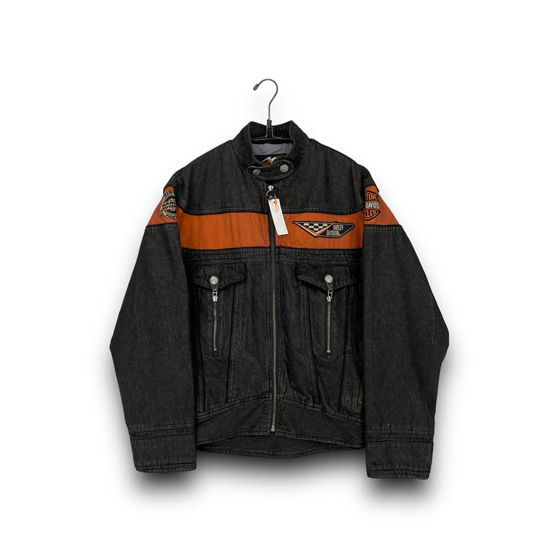 할리데이비슨 로고 패치 트러커 데님 자켓 상품이미지1