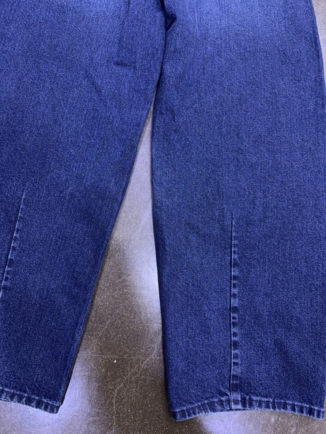 GU 배럴 레그 진 워싱 데님팬츠 와이드핏 블루 32 상품이미지8