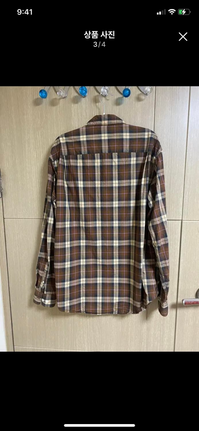 EIGHT SECONDS 에잇세컨즈 브라운 체크셔츠 L사이즈 상품이미지3