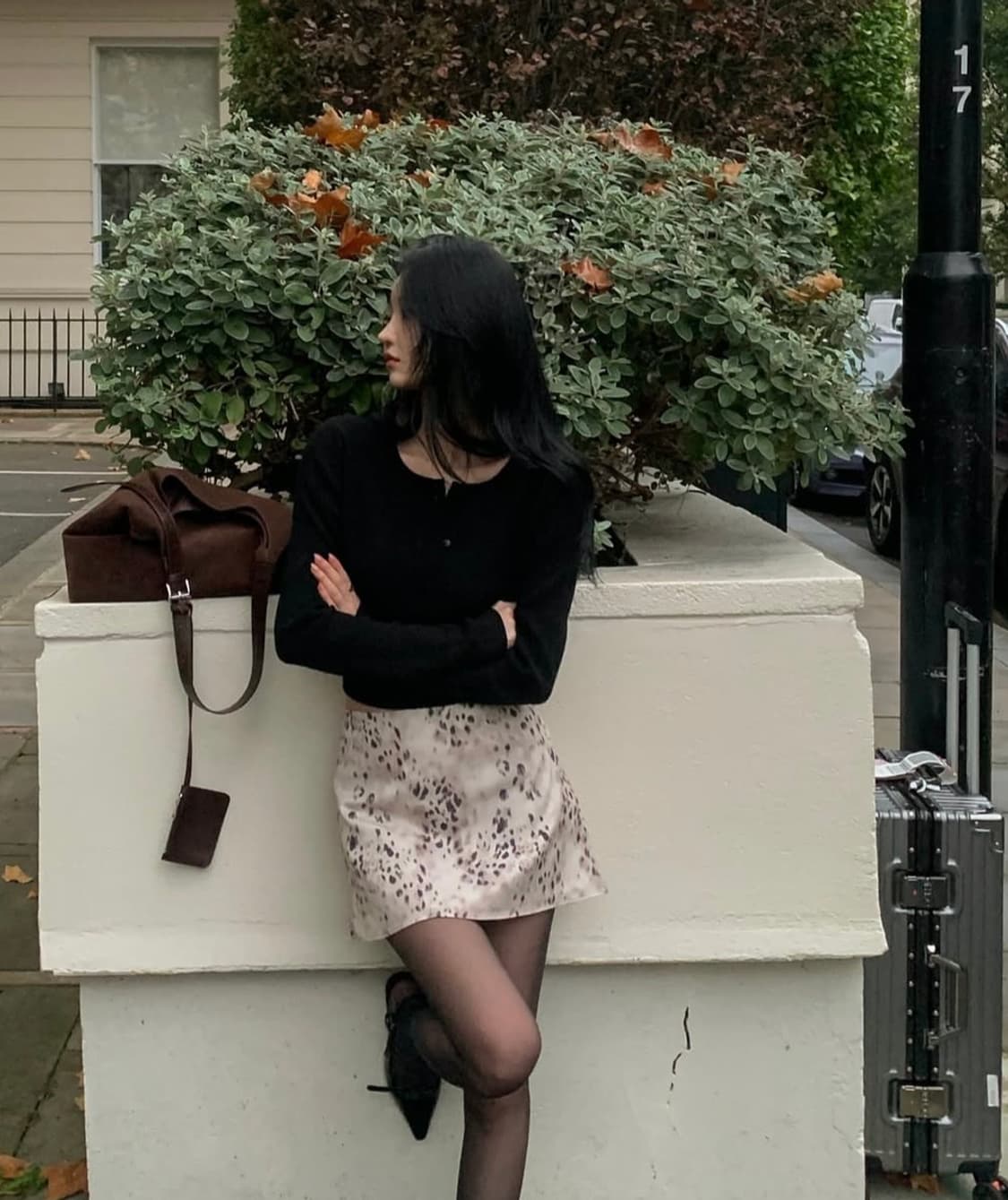 레터앤 호피 레오파드 미니 스커트s 상품이미지5