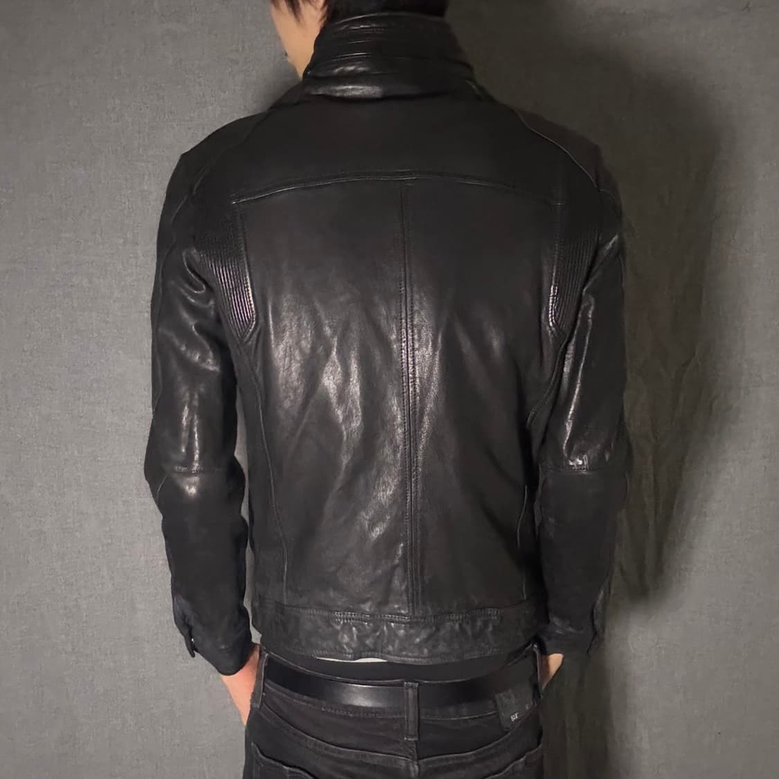 lamb skin leather jacket 상품이미지8