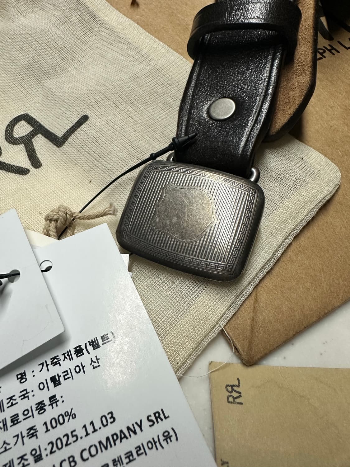 더블알엘 빈센스밸트 32사이즈 새상품 상품이미지2