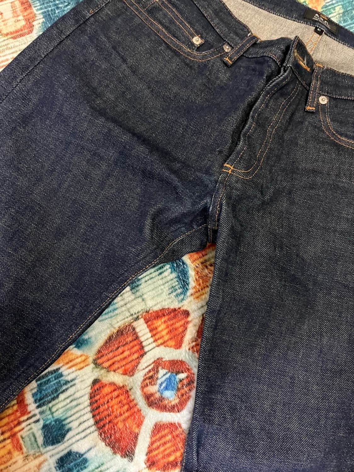 아페쎄 생지 데님 팬츠 새상품급 상품이미지2