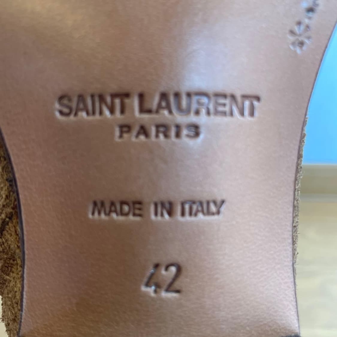 생로랑 루카스 스웨이드부츠 42 size 새상품 상품이미지5
