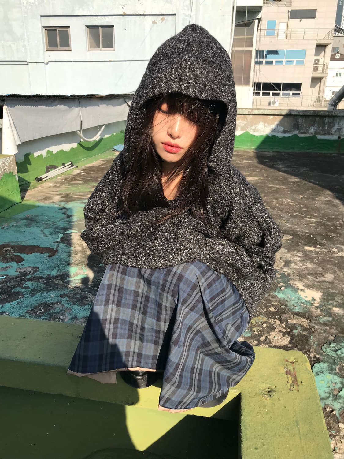 빅 니트 후디 상품이미지2