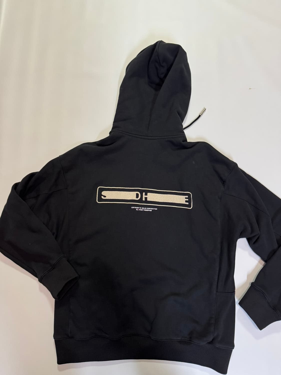 솔리드옴므 검정 후드티(46사이즈) 상품이미지8