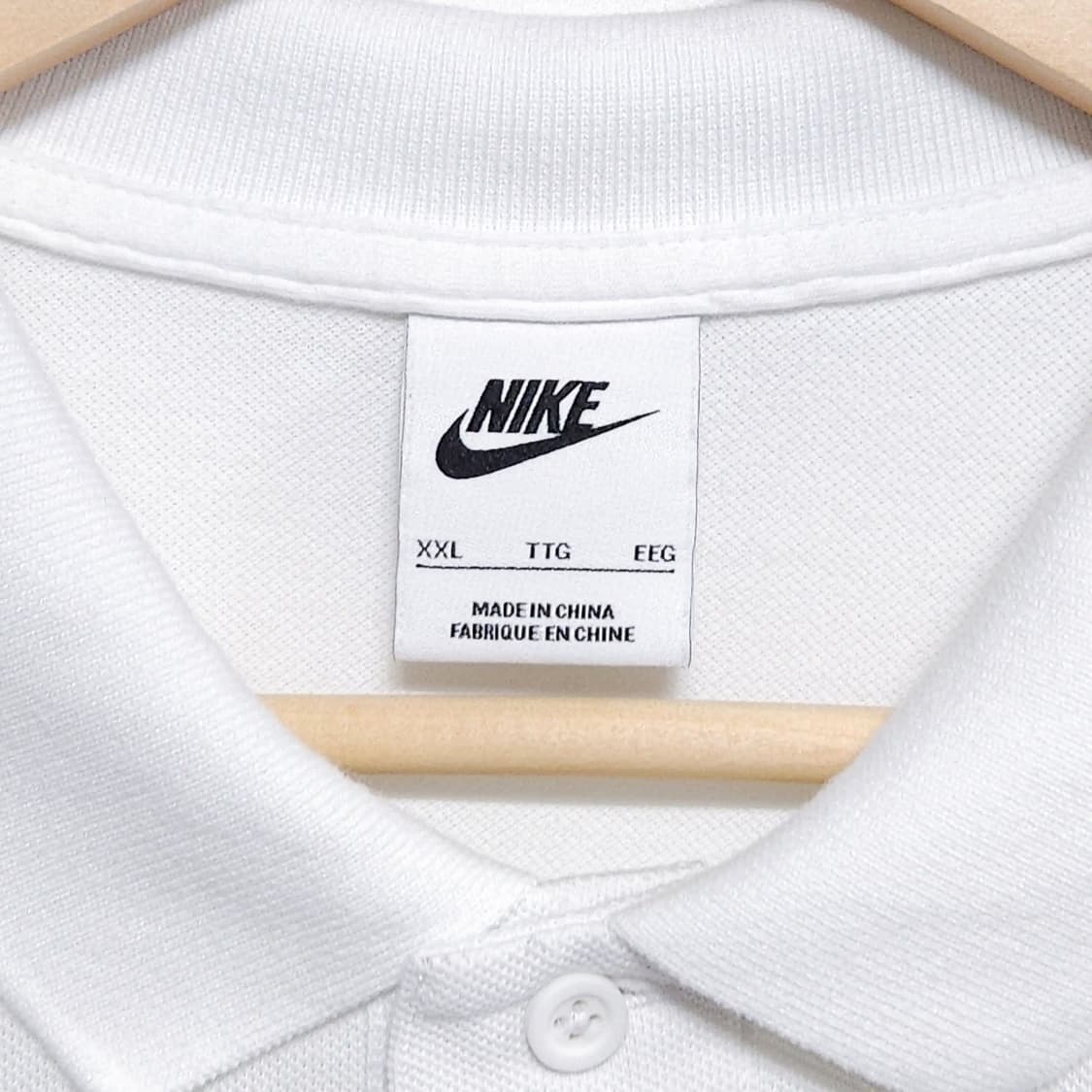 110)NIKE 나이키 반팔 카라티 화이트 상품이미지3