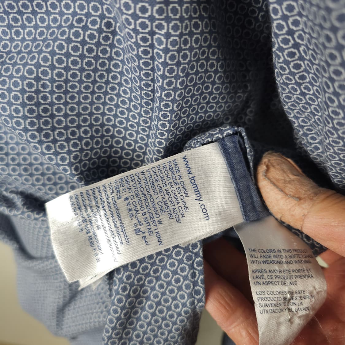 타미힐피거 긴팔남방 남자95사이즈  상품이미지5